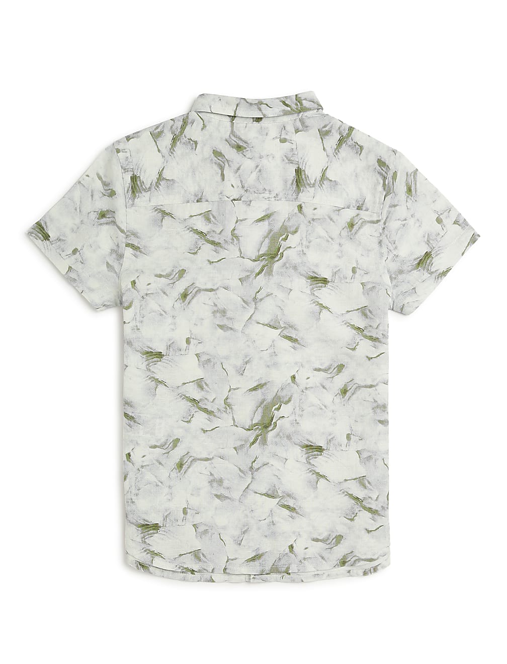 Linen Rich Marble Print Shirt
