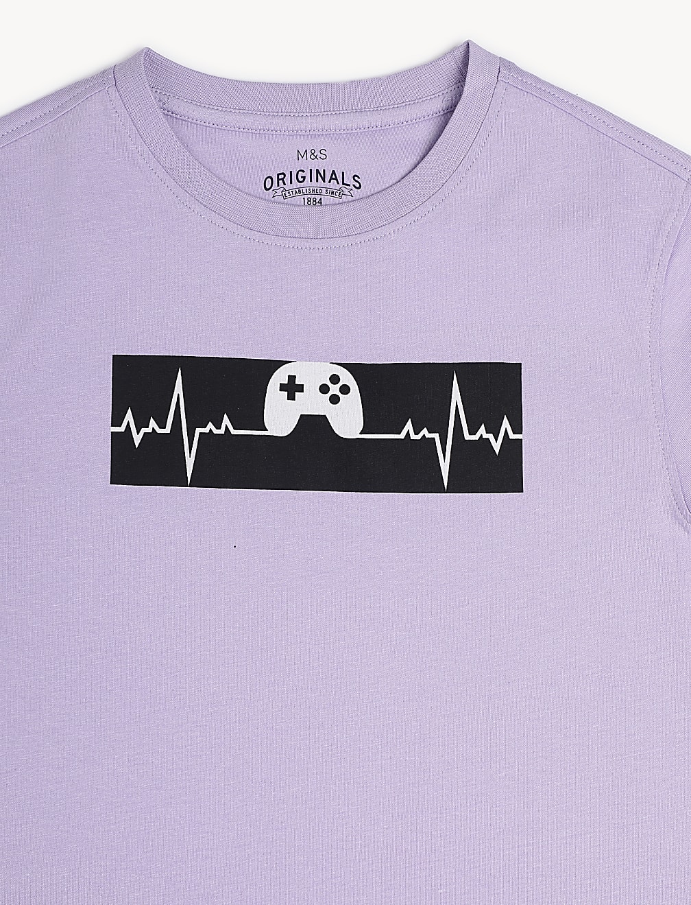 Pure Cotton Printed Round Neck T-Shirt