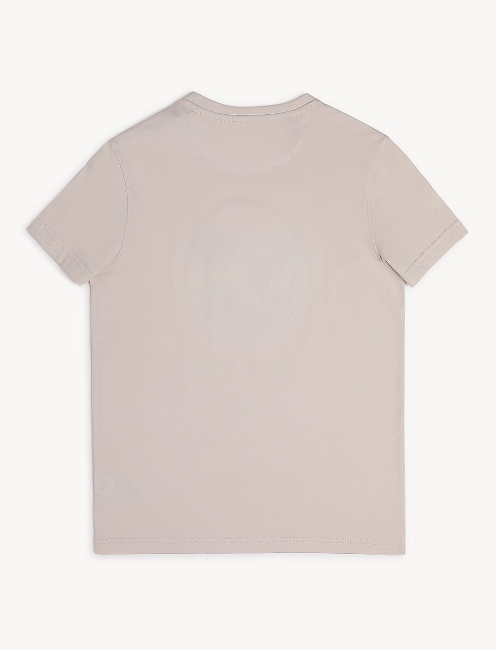 Pure Cotton Embroidered Round Neck T-Shirt