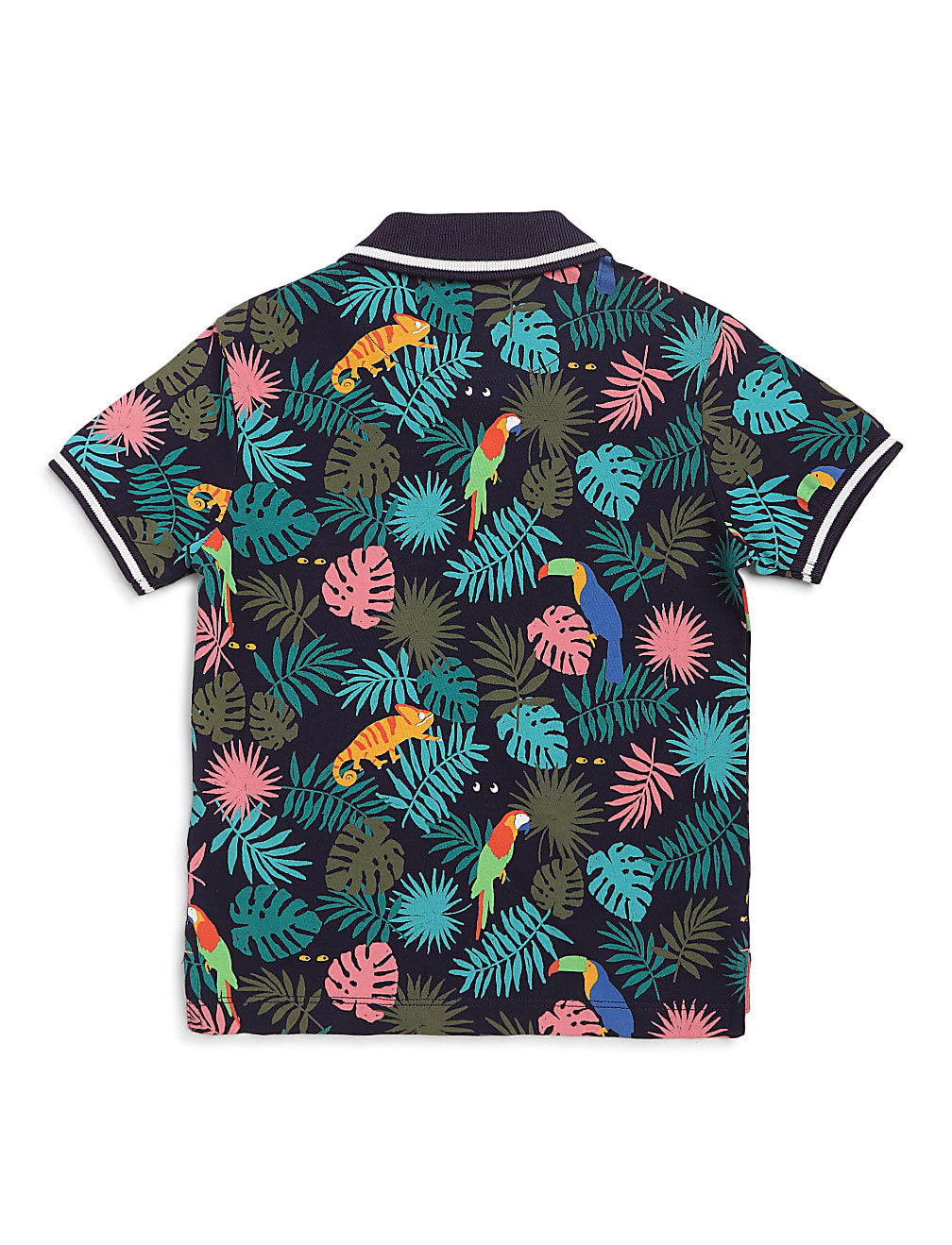 Pure Cotton Printed Collar Neck T-Shirt