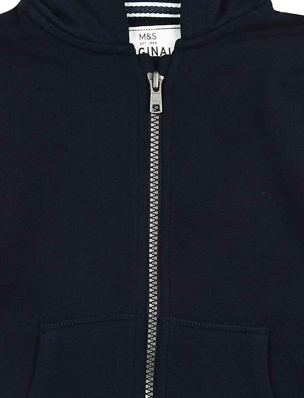 Cotton Mix Plain Hooded Neck Sweatshirt