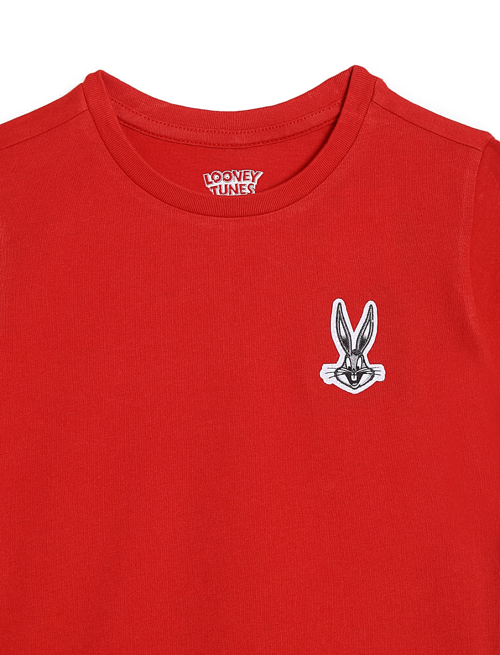 Pure Cotton Applique Crew Neck T-shirt