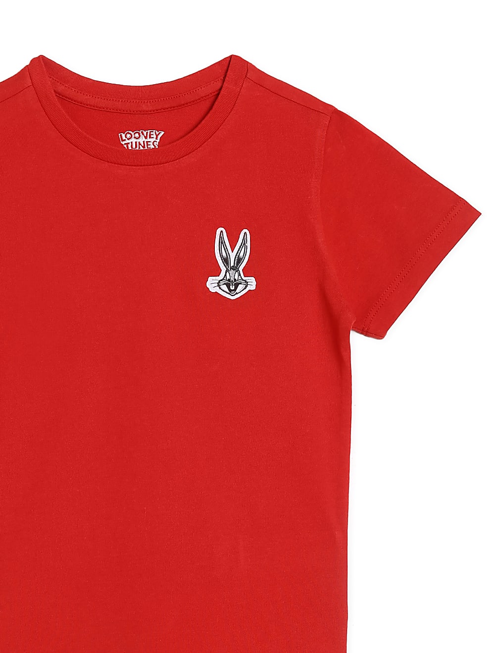 Pure Cotton Applique Crew Neck T-shirt