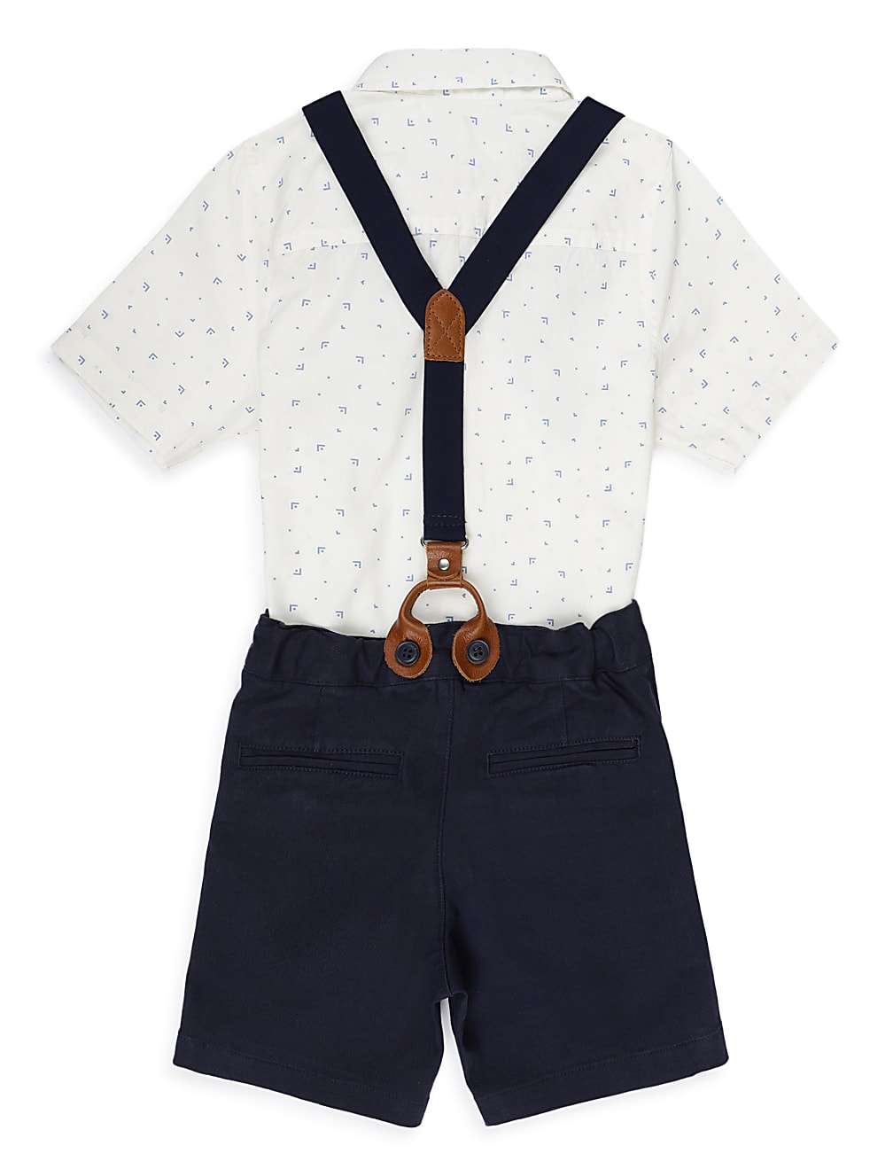 Pure Cotton Printed Button Down Collar Boys Outfit