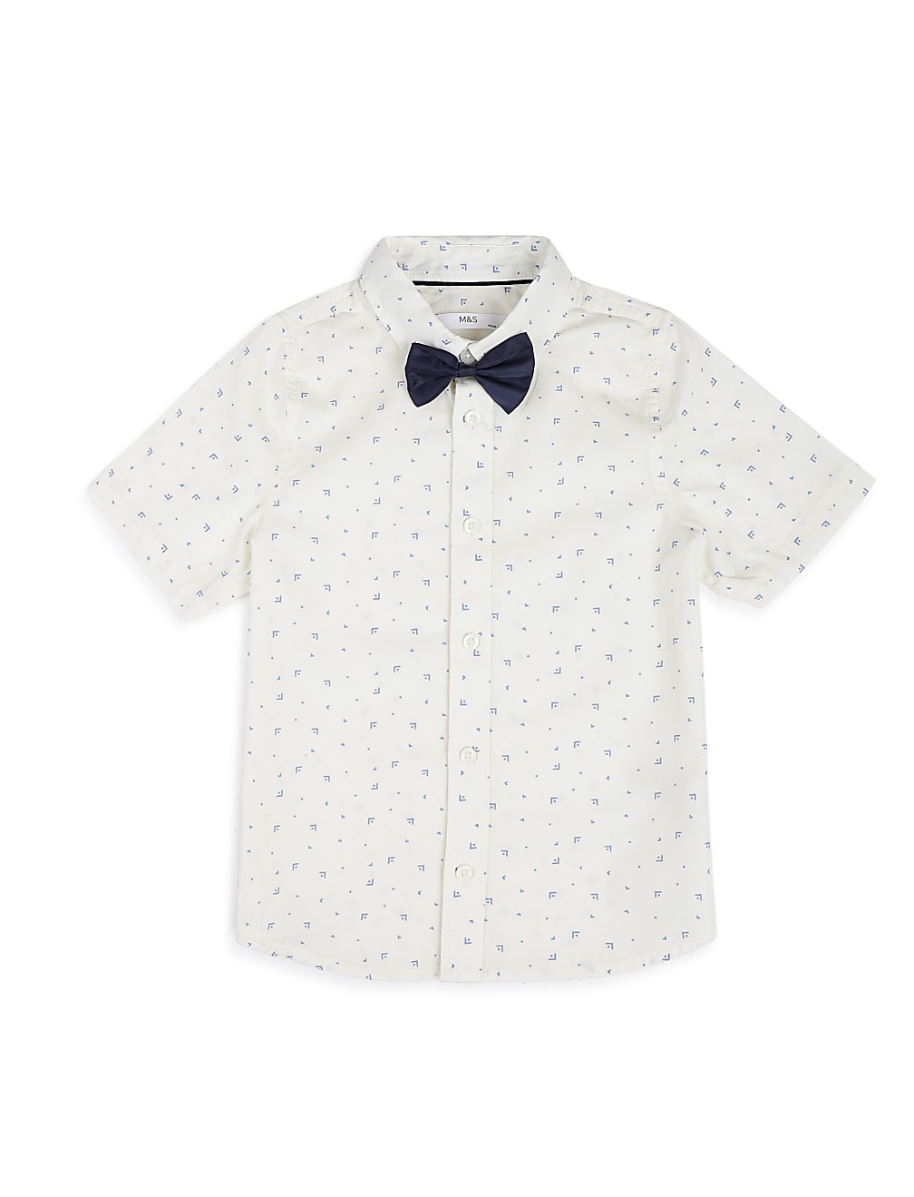 Pure Cotton Printed Button Down Collar Boys Outfit
