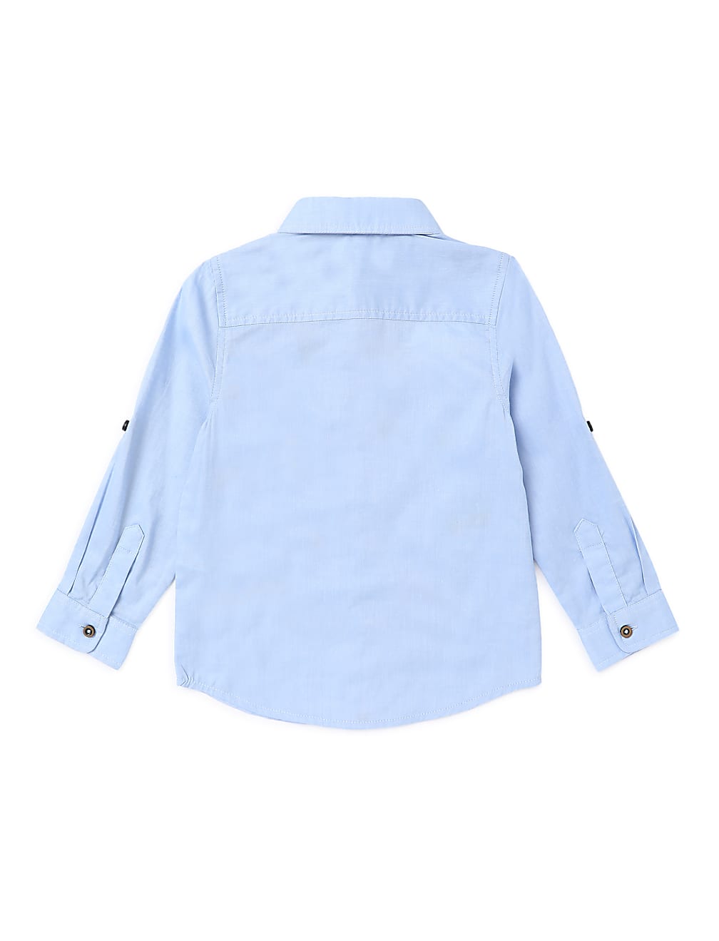 Pure Cotton Embroidered Spread Collar Shirt