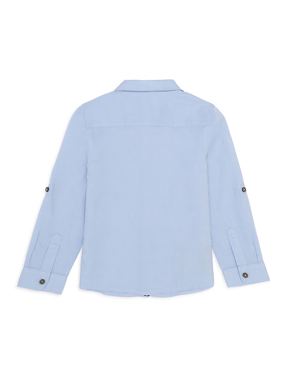 Pure Cotton Embroidered Spread Collar Shirt