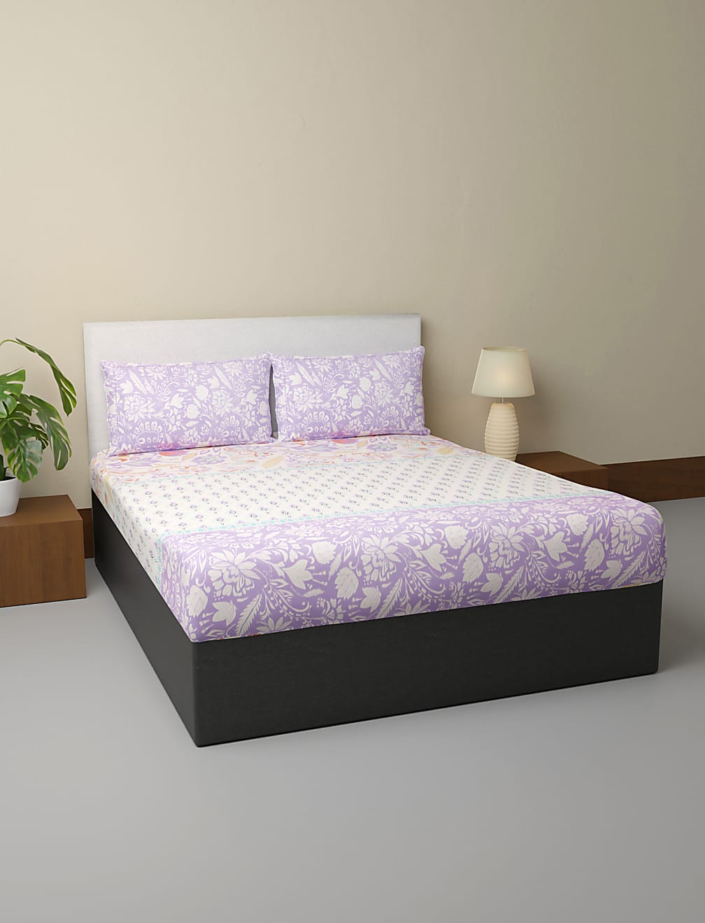 Pure Cotton Printed Bedsheet Set