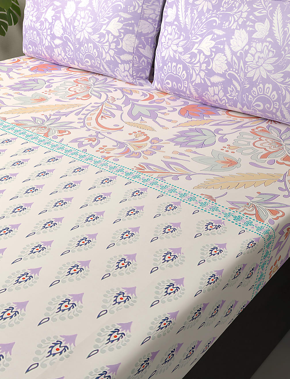 Pure Cotton Printed Bedsheet Set