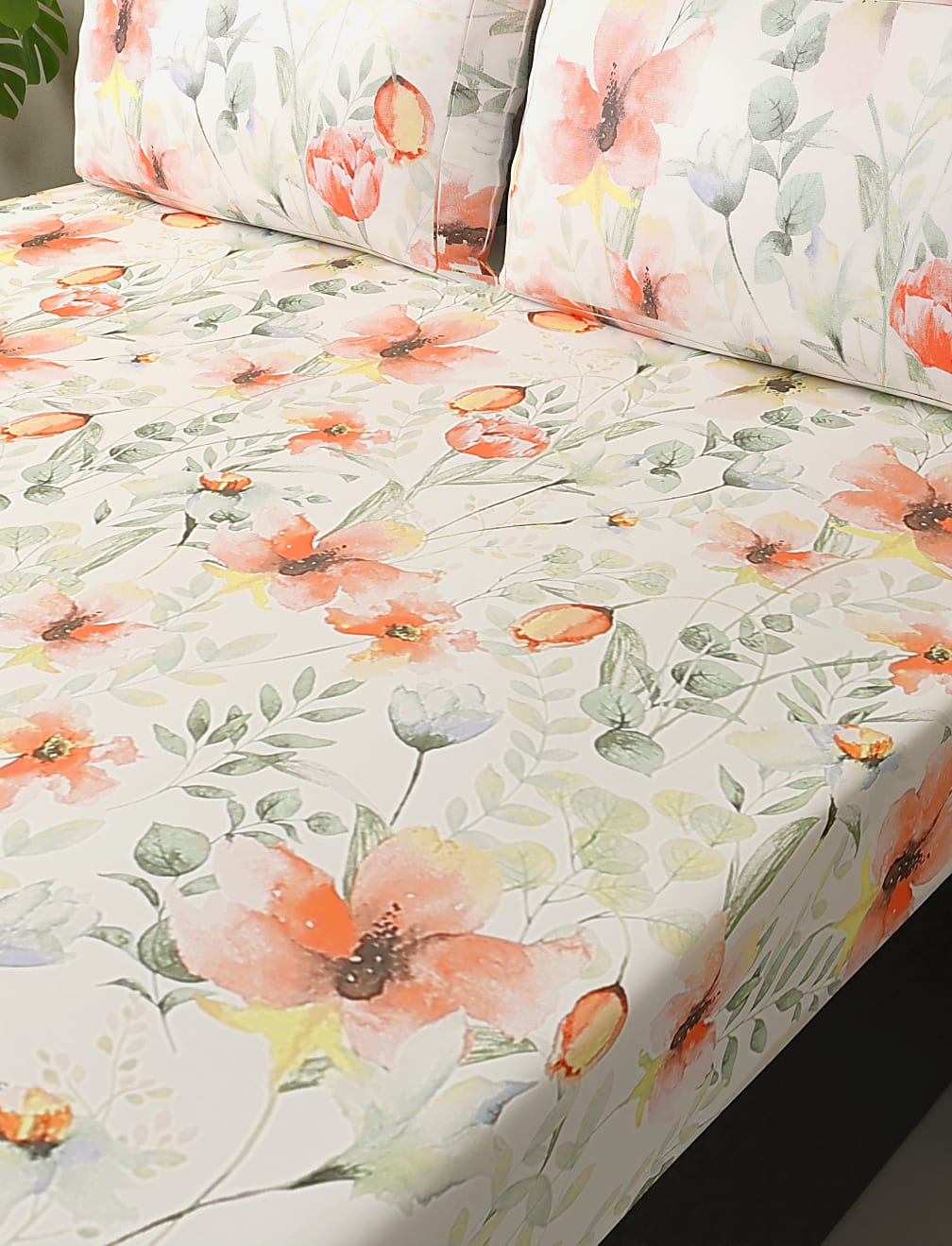 Pure Cotton Floral Bedsheet Set