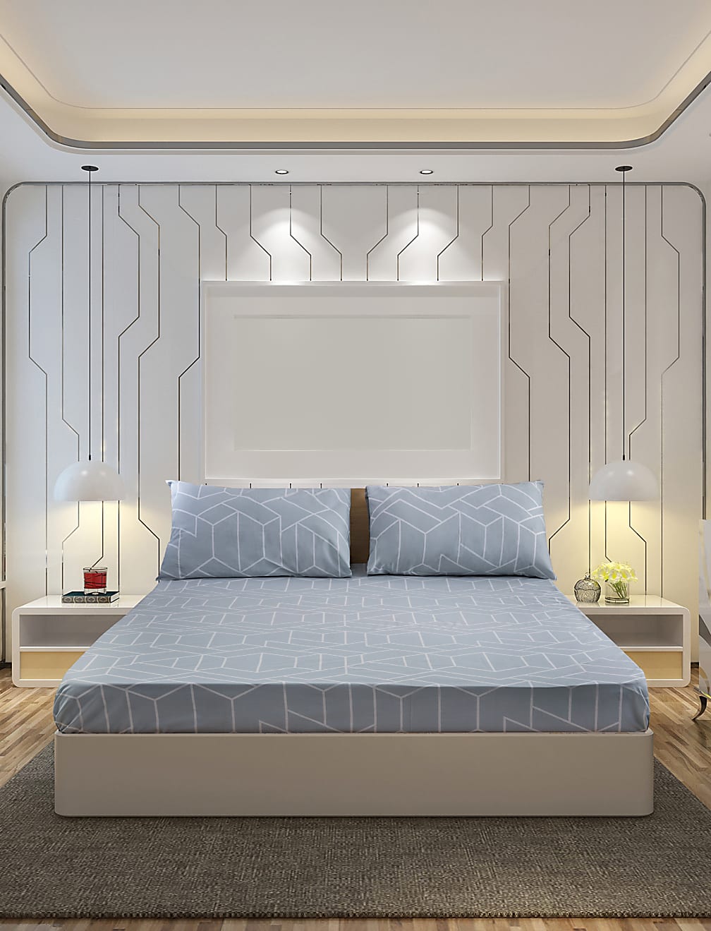 Cotton Mix King Bedsheet Set