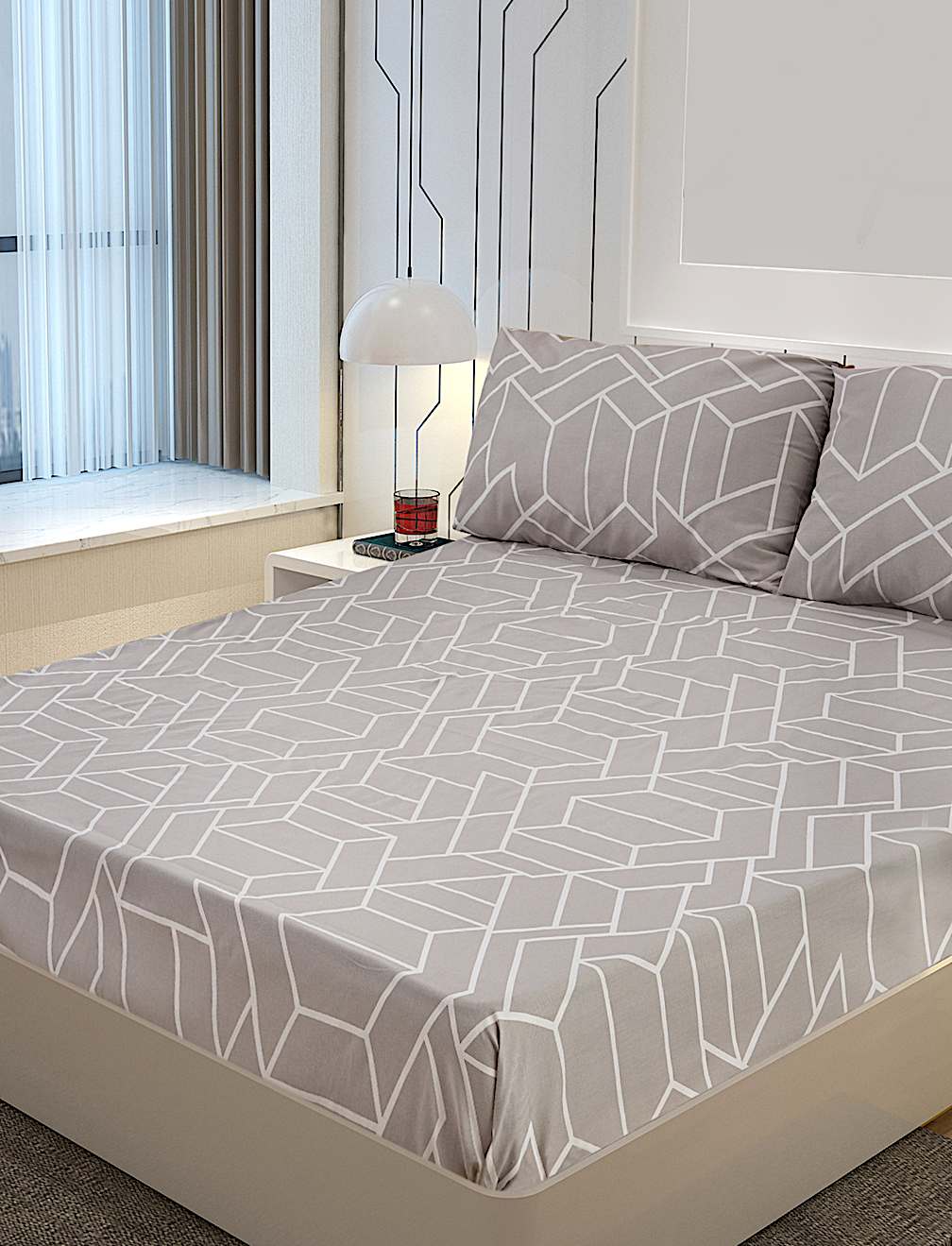 Cotton Mix King Bedsheet Set