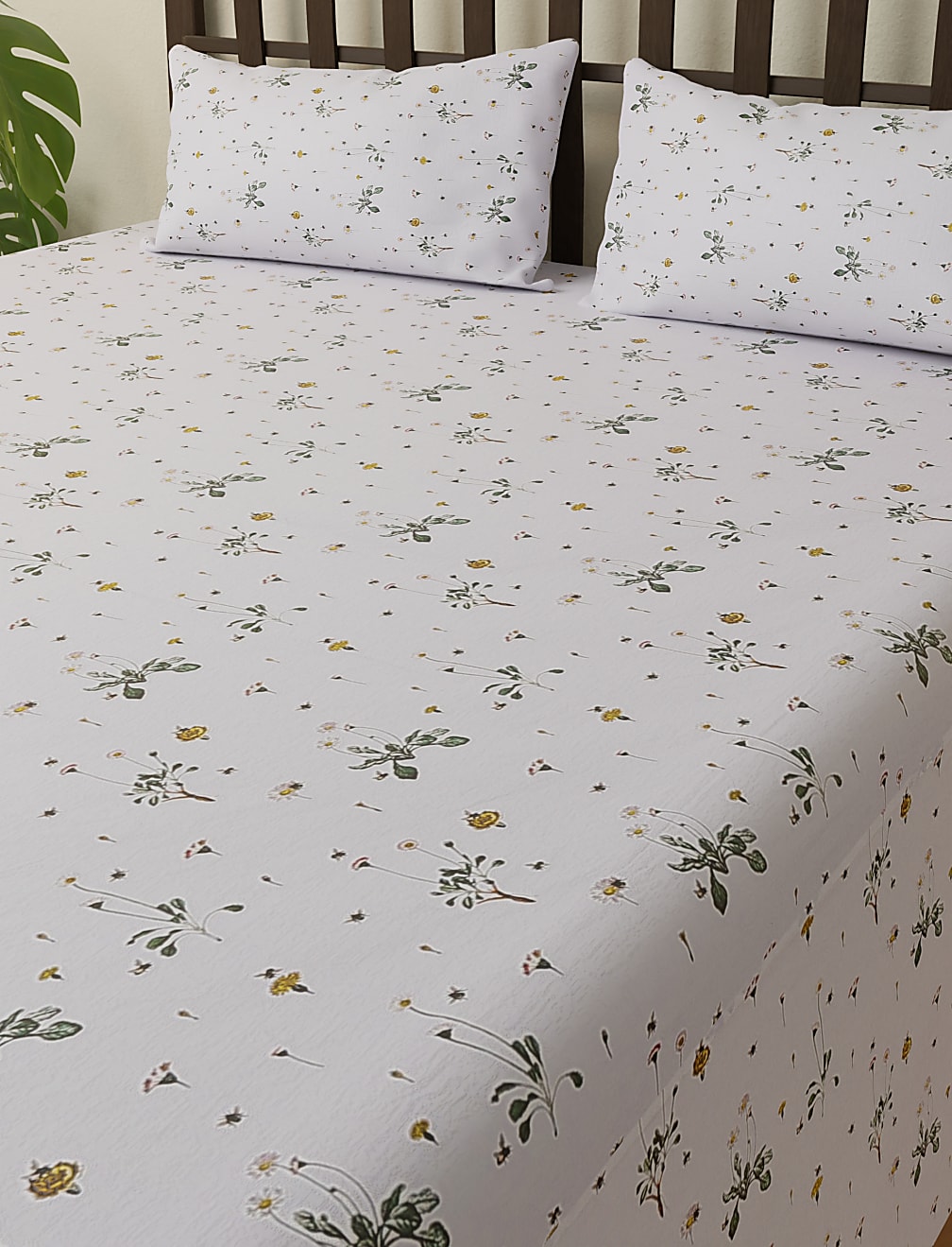 Pure Cotton Super King Bedsheet Set