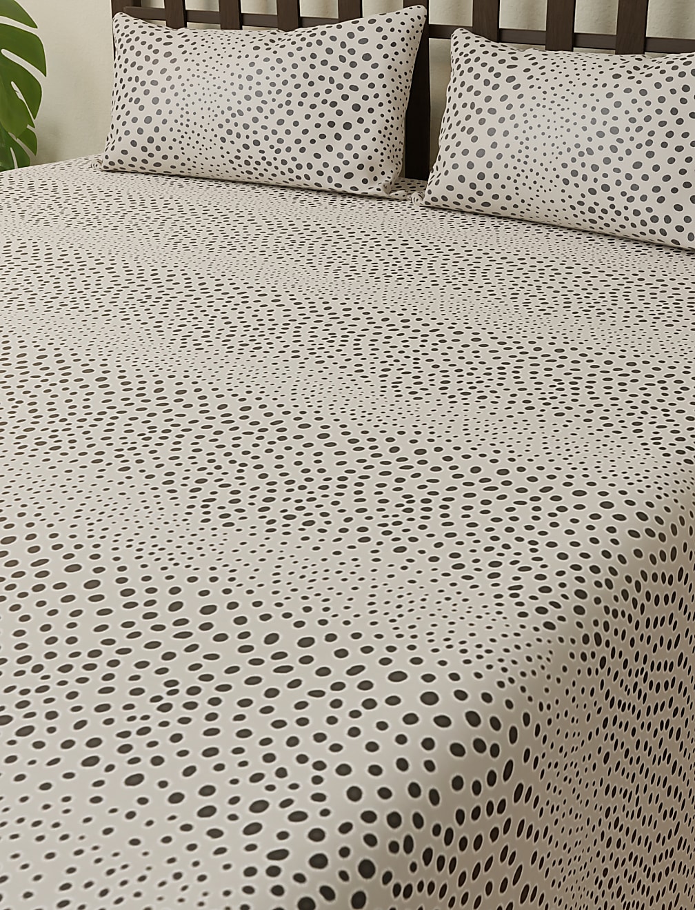 Cotton Mix Printed Double Bedsheet Set