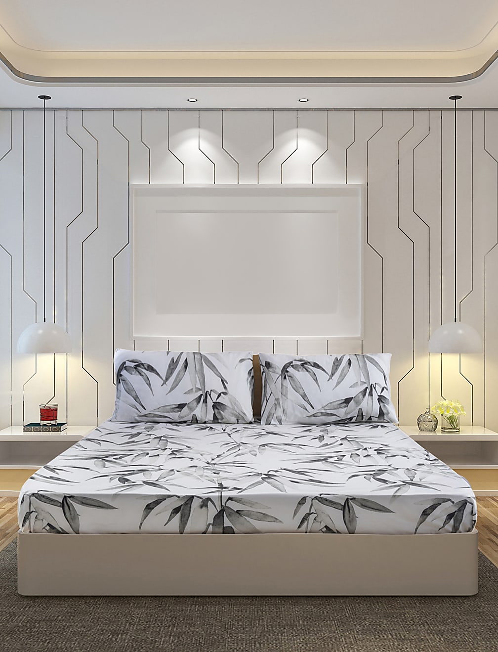 Pure Cotton King Bedsheet Set