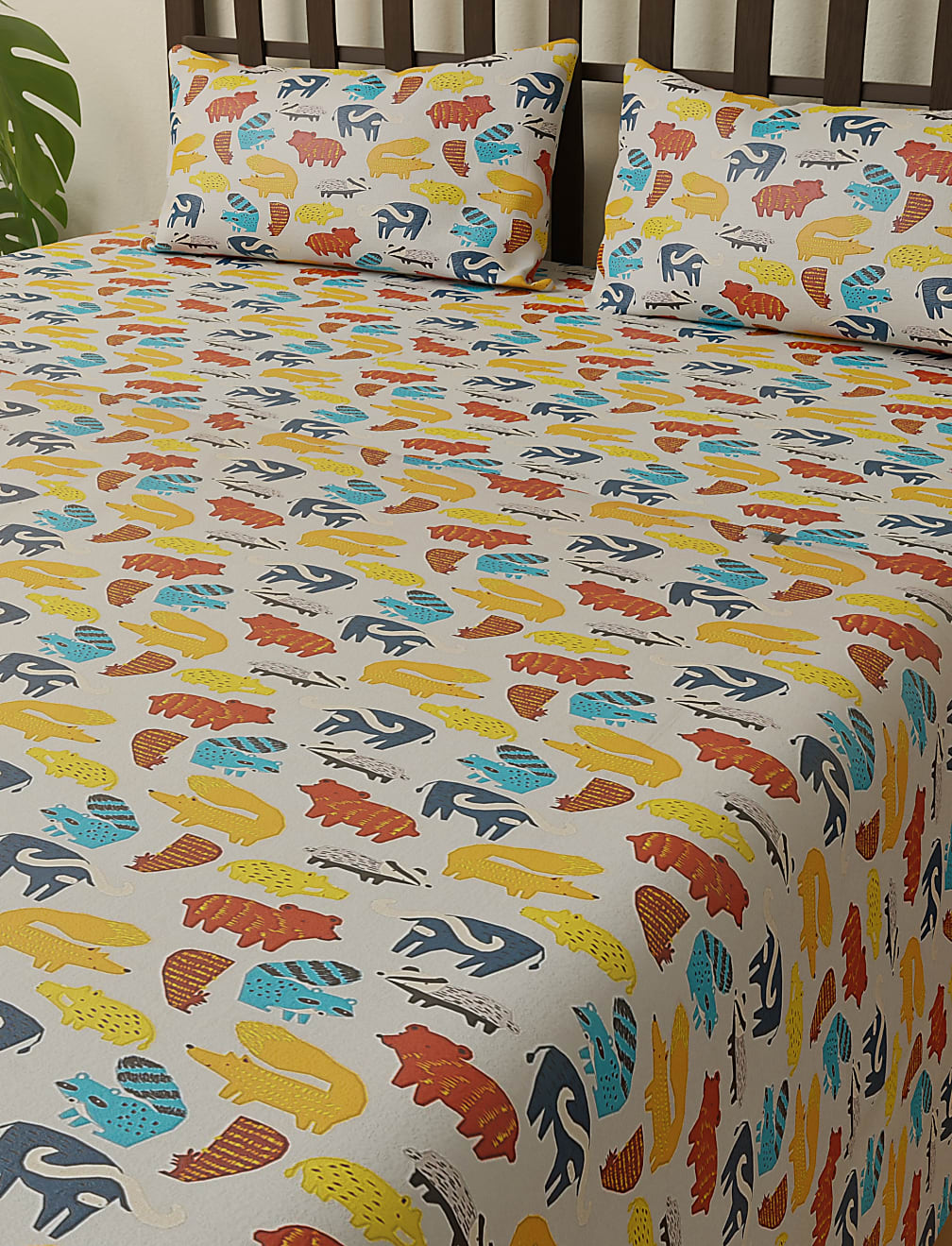 Cotton Mix Printed Single Bedsheet Set