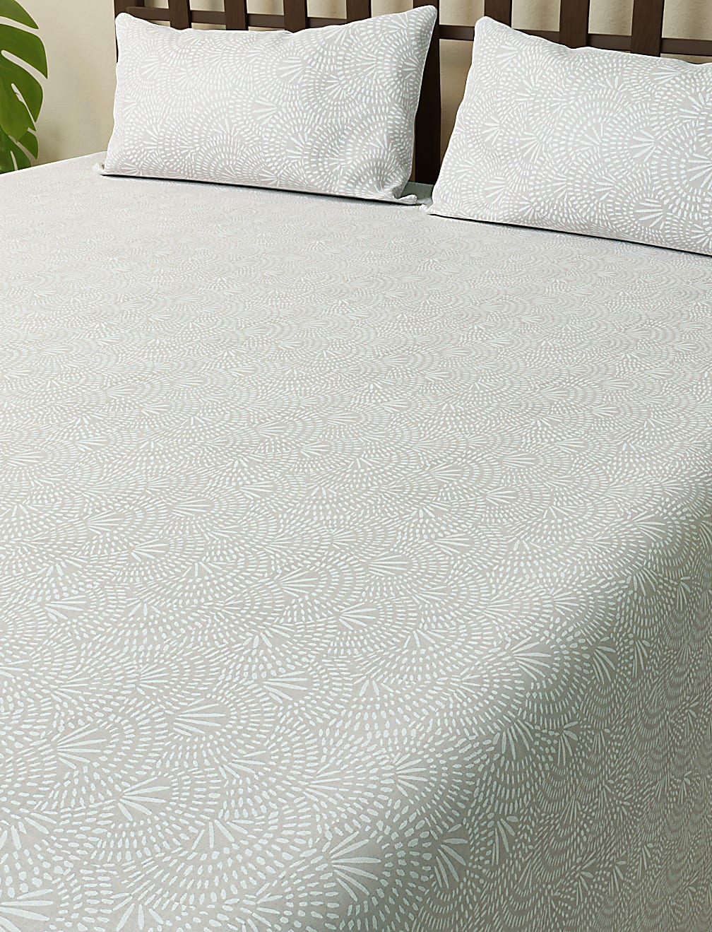 Cotton Mix Printed Super King Bedsheet Set