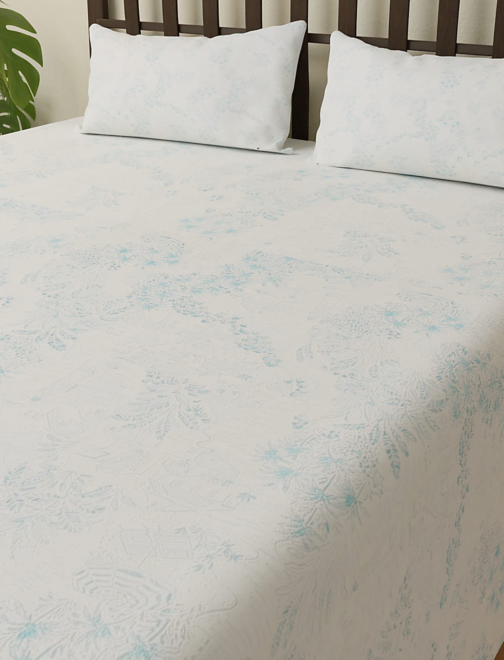 Pure Cotton Printed King Size Bedsheet Set