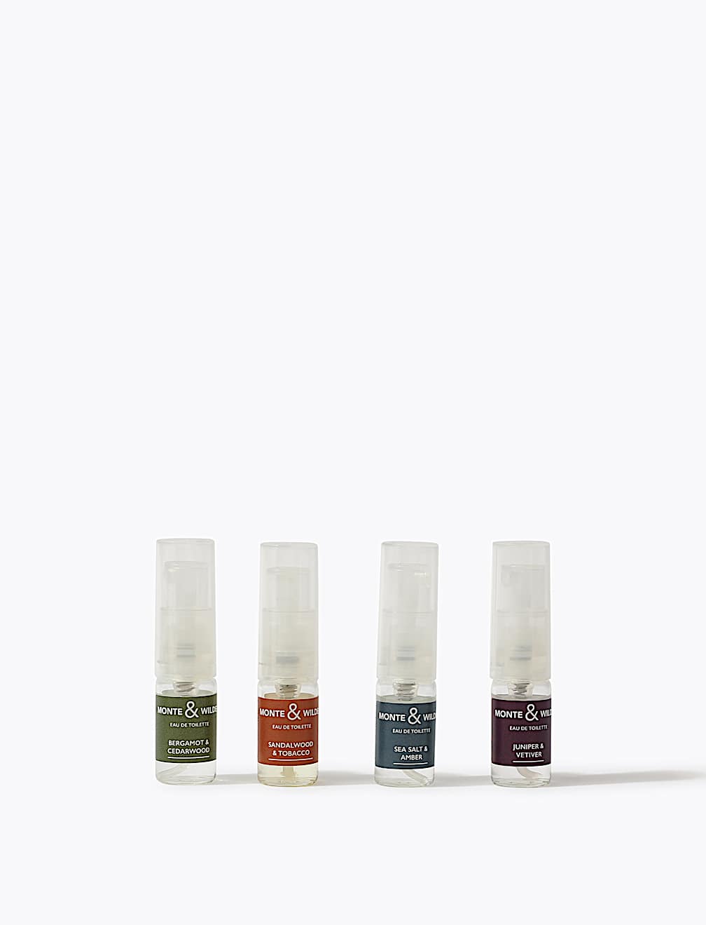 Bergamot & Cedarwood Eau De Toilette Set 4 x 2ml