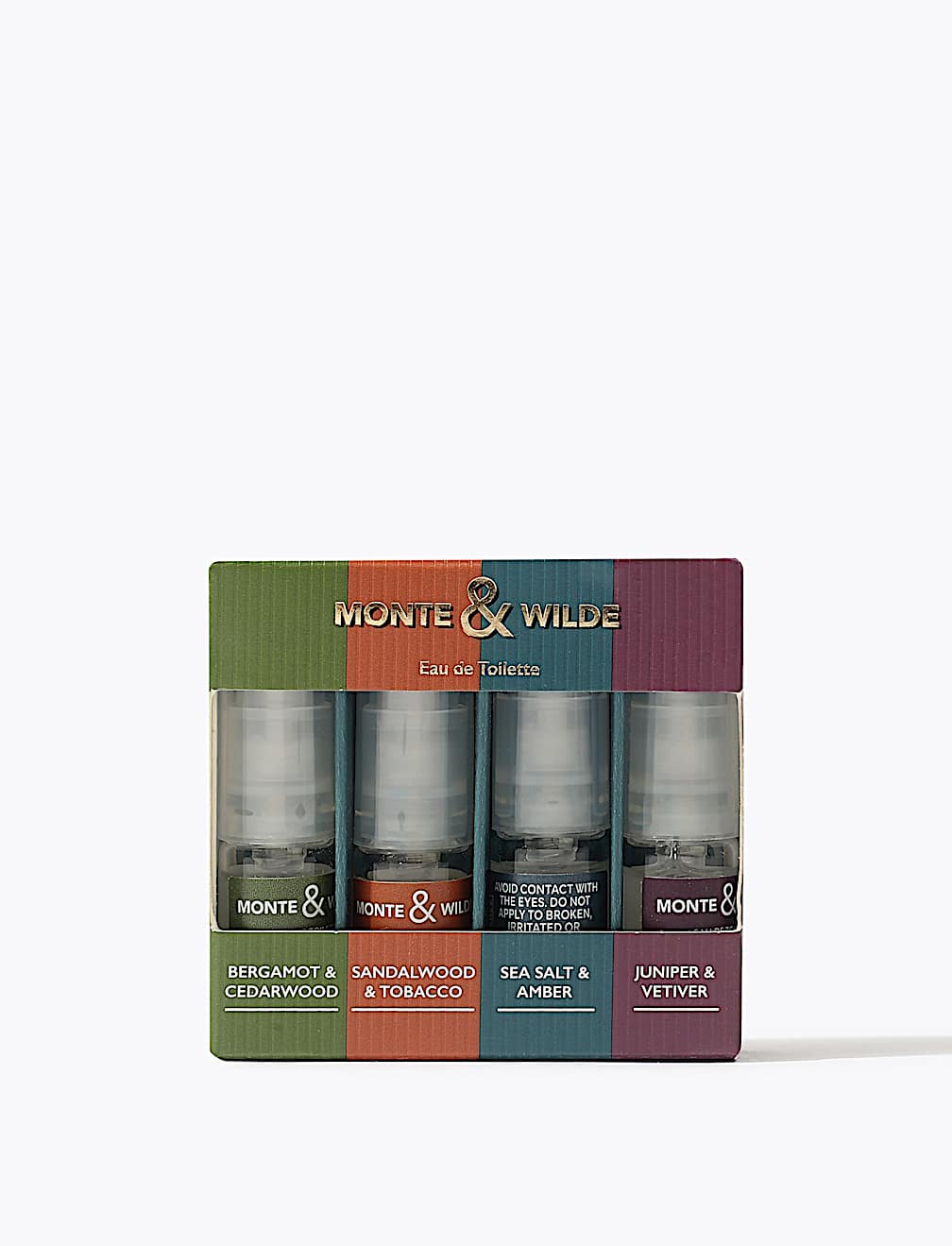 Bergamot & Cedarwood Eau De Toilette Set 4 x 2ml