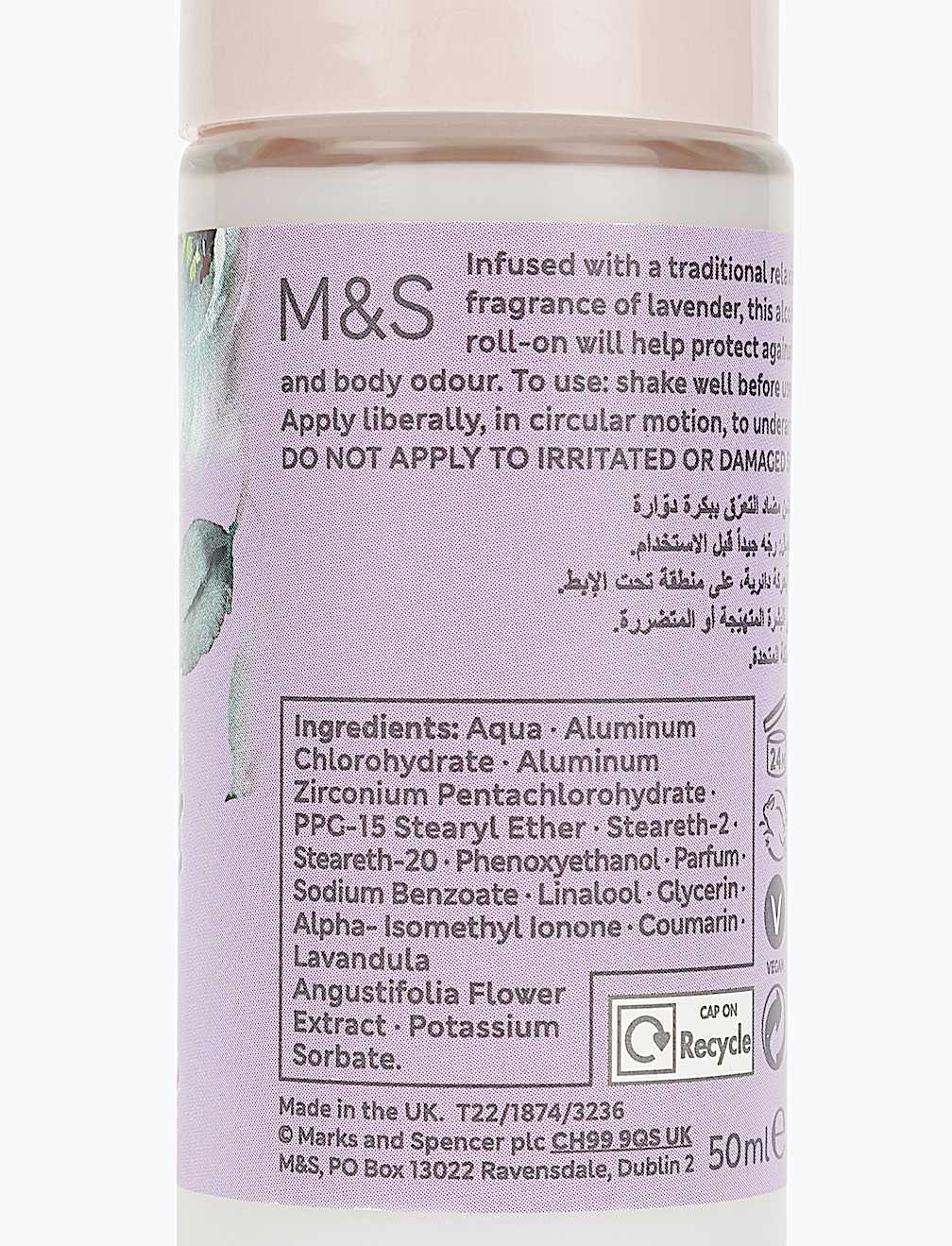 Lavender Anti-Perspirant Roll-On 50ml