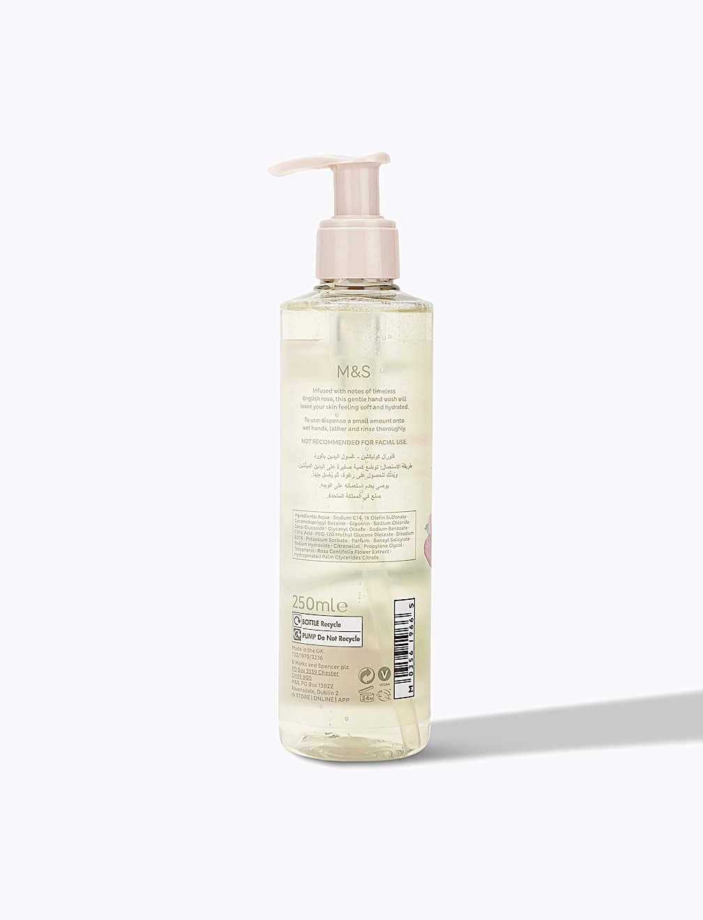 Rose Moisturising Hand Wash 250ml