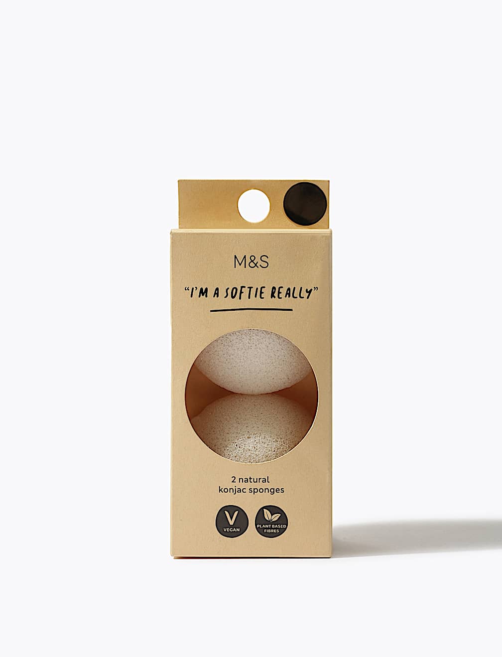 Pack of 2 Natural Konjac Sponges