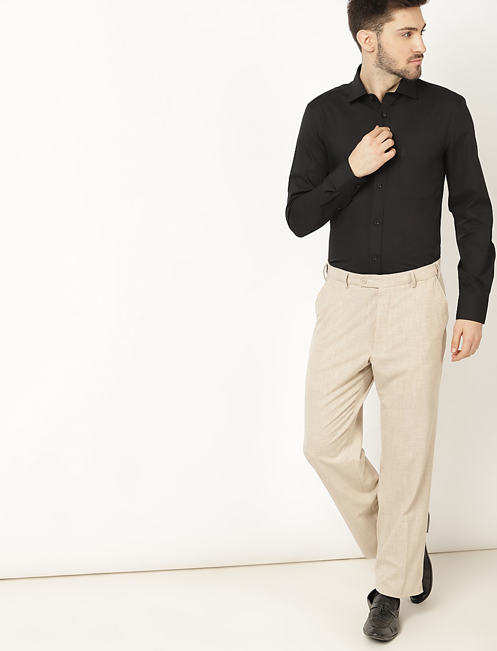 Plain Regular Fit Trouser