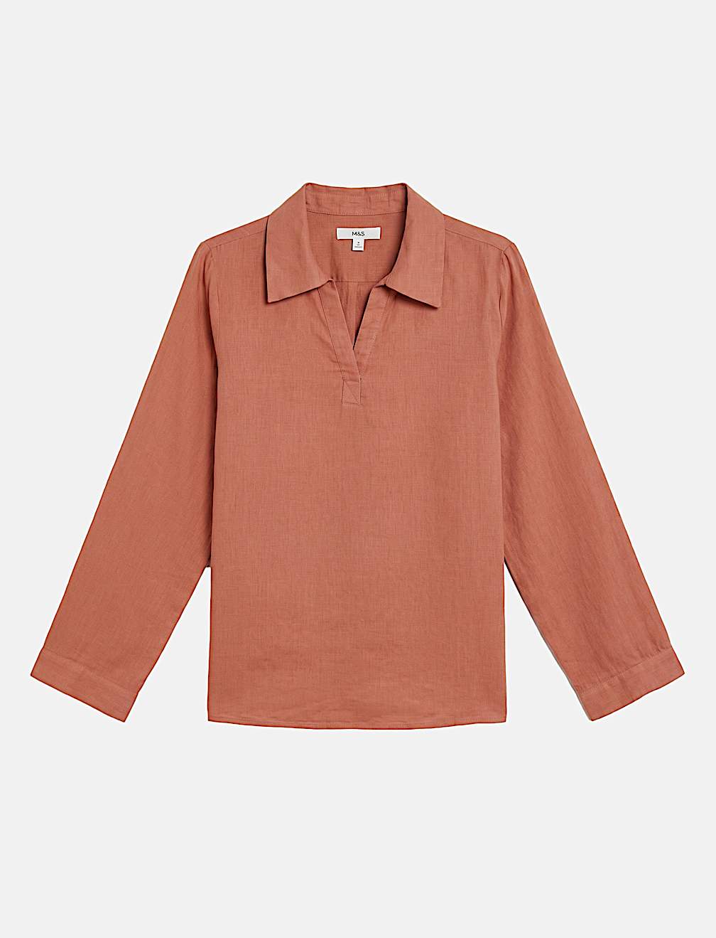 Linen Rich Longline Tunic Shirt