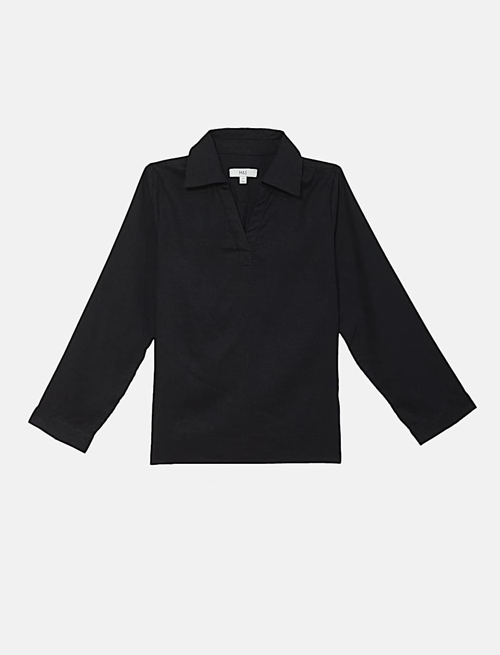 Linen Rich Longline Tunic Shirt
