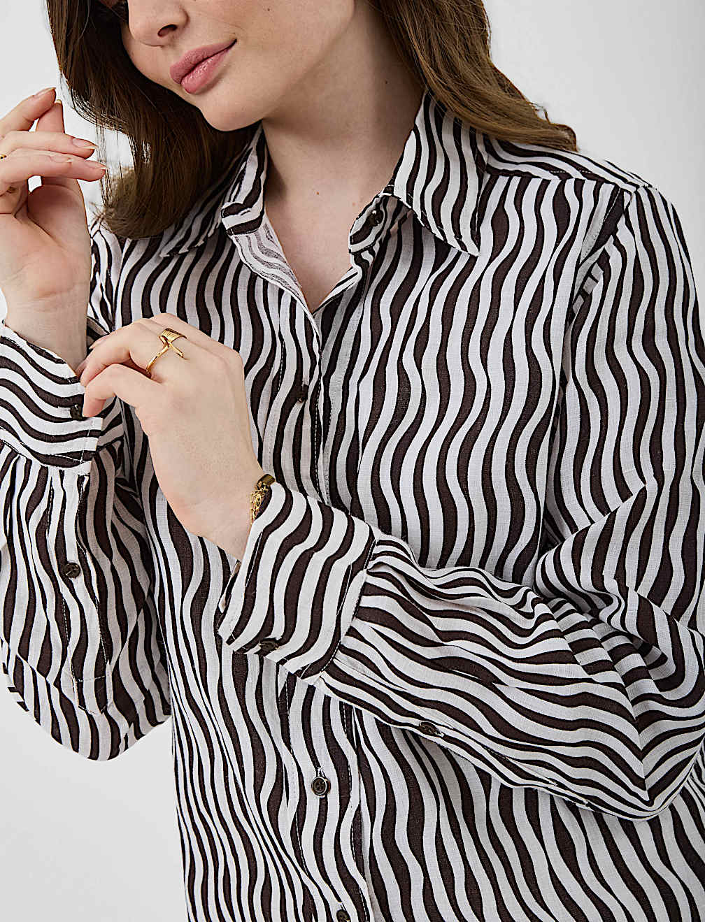 Pure Linen Striped Regular Fit Shirt