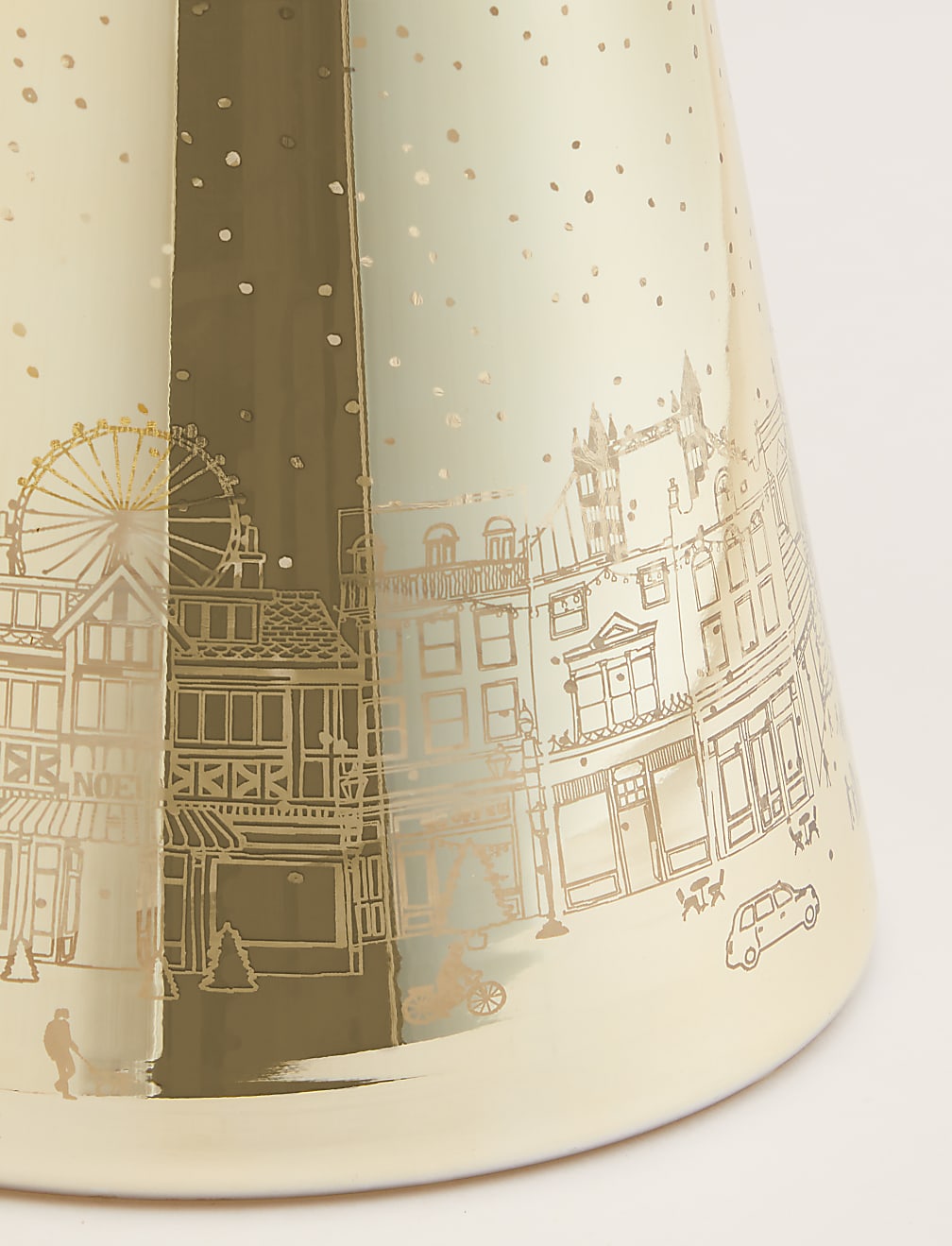 Winter Town Scene Lantern