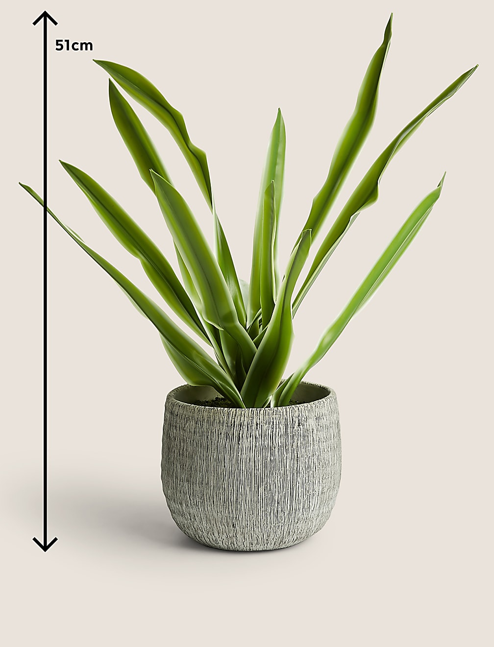 Artificial Natural Lily in Textured Pot