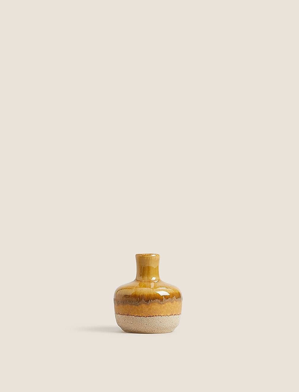 Set of 3 Reactive Glazed Bud Vases