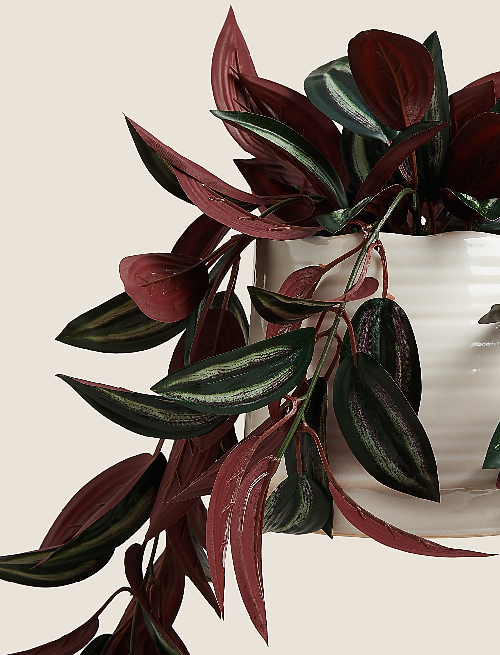 Artificial Red Ivy in Pot