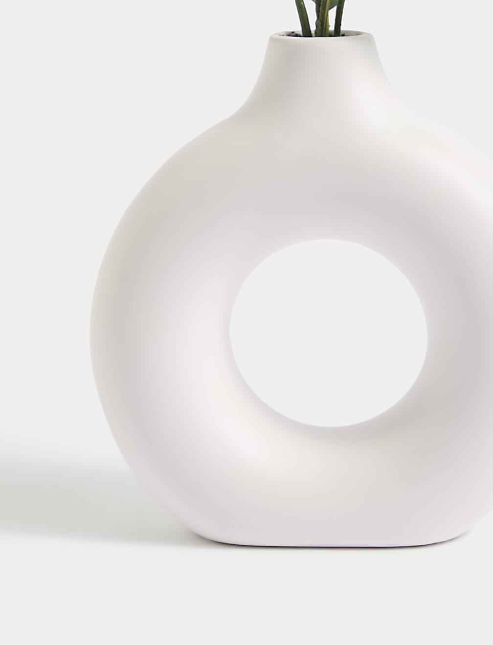 Artificial Eucalyptus Plant in Shaped Vase