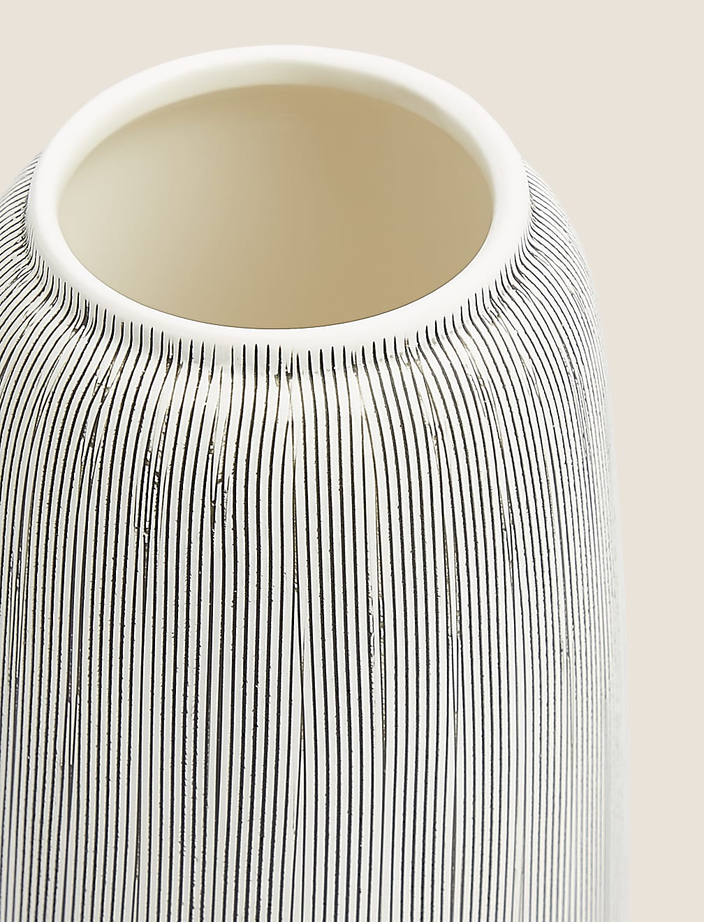 Large Linear Striped Vase