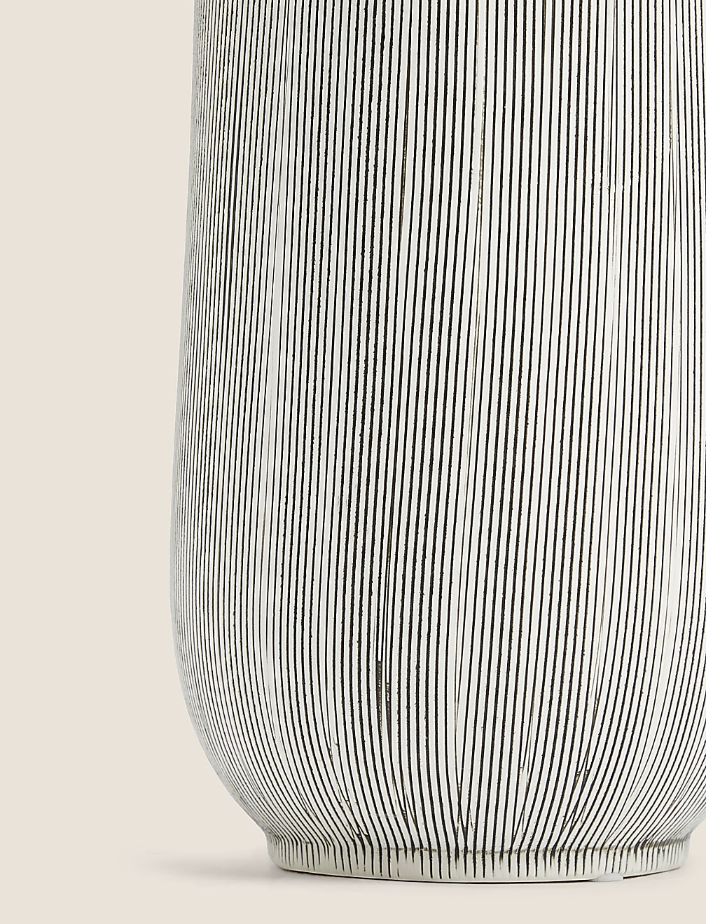 Large Linear Striped Vase