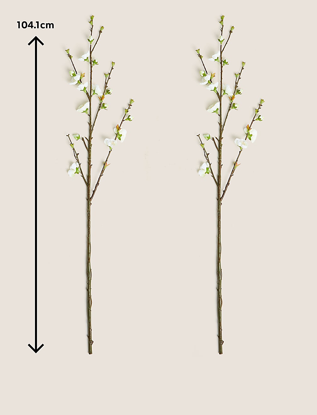 Set of 2 Artificial Blossom Single Stems
