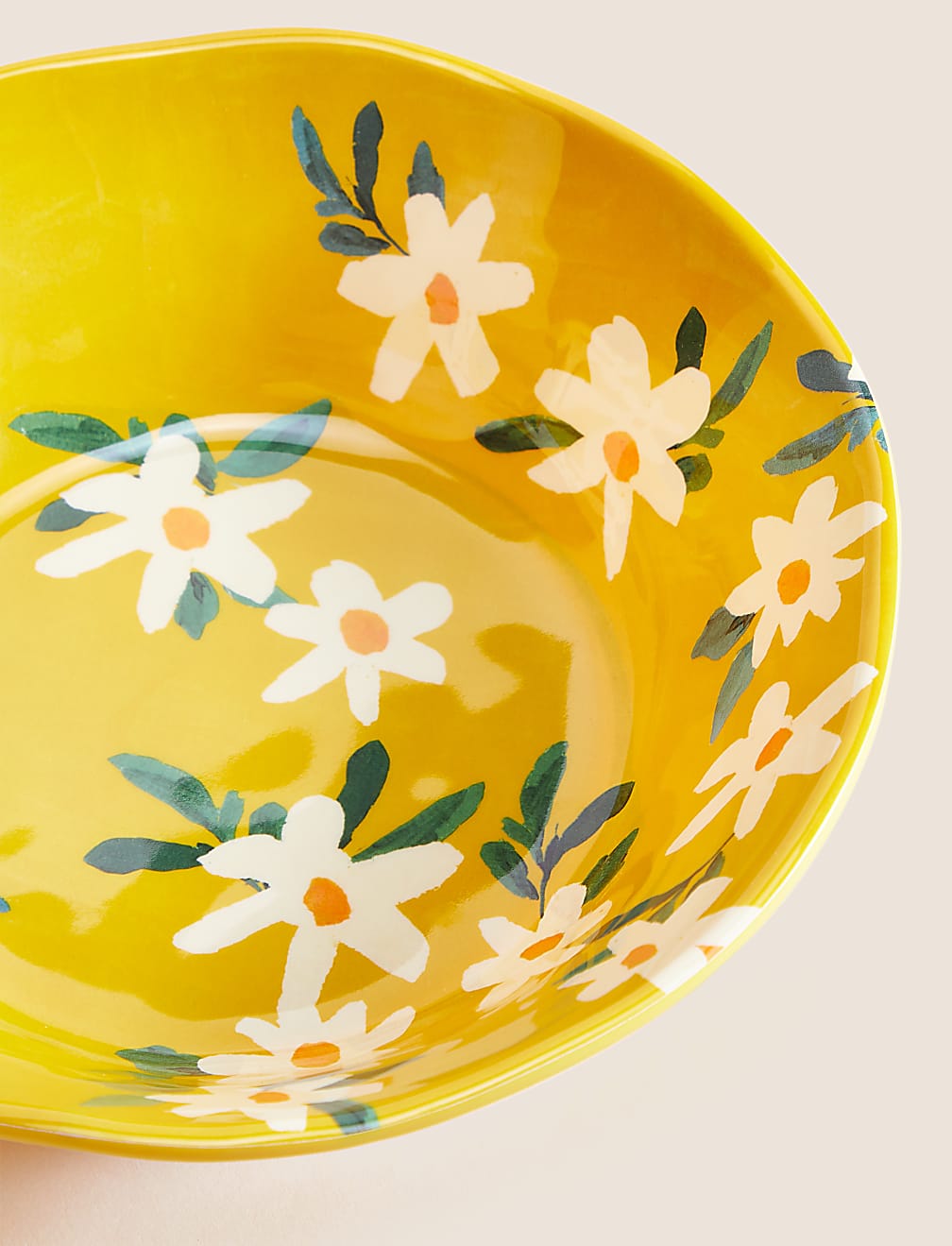 Set Of 4 Expressive Floral Picnic Pasta Bowls