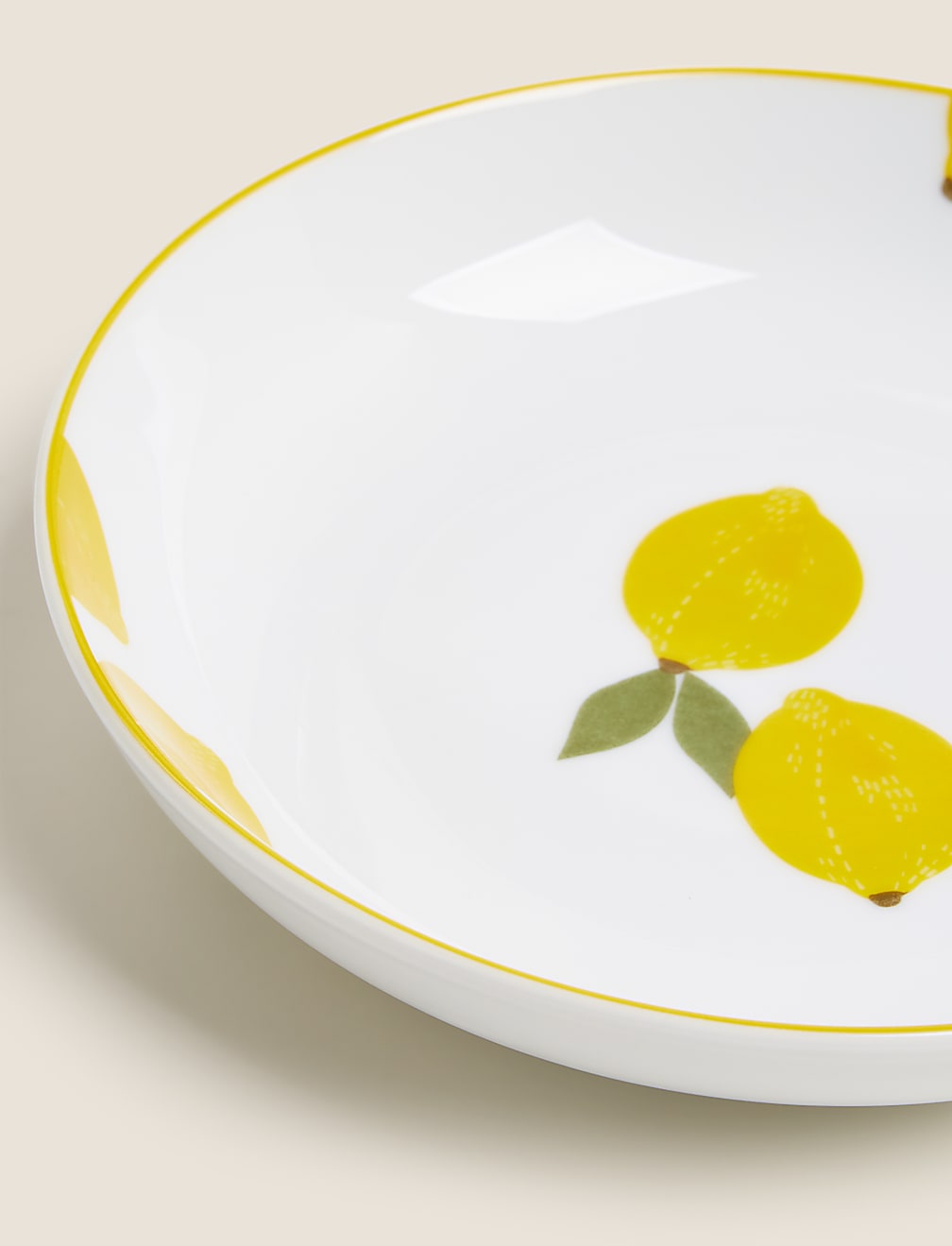 Set of 4 Lemons Pasta Bowls
