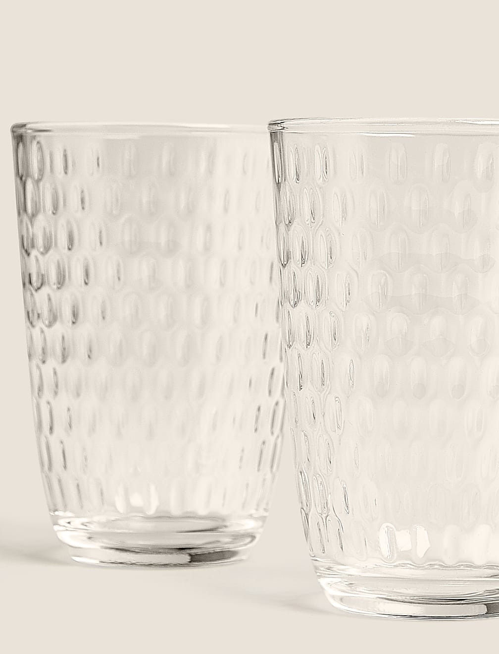 Set of 4 Textured Spot Glasses