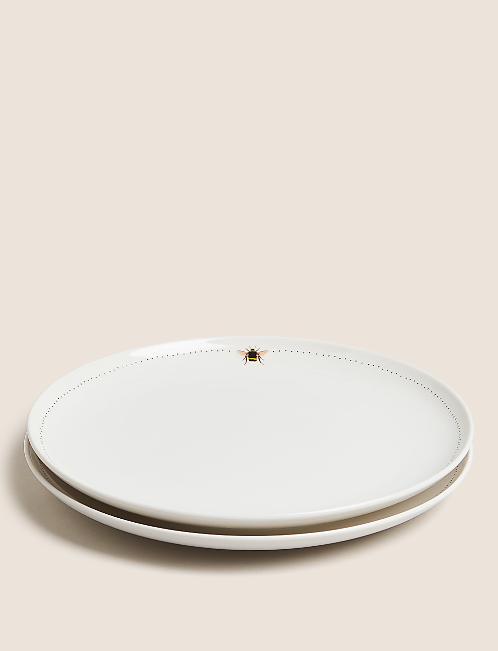 Set of 2 Bee Dinner Plates