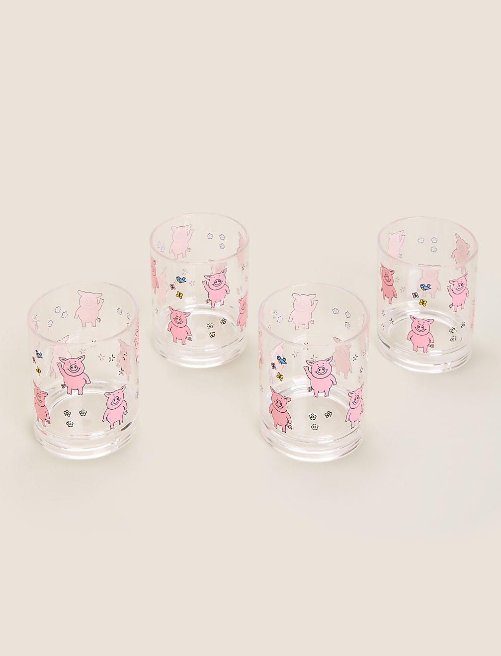 Set of 4 Percy Pig™ Picnic Tumblers