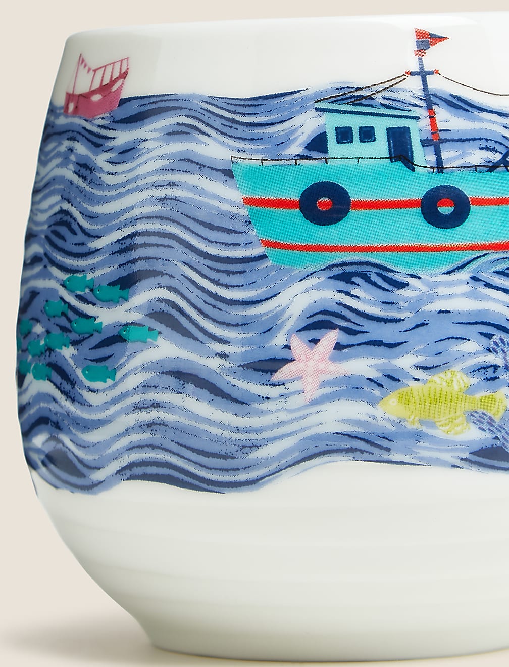 Boat Scene Mug
