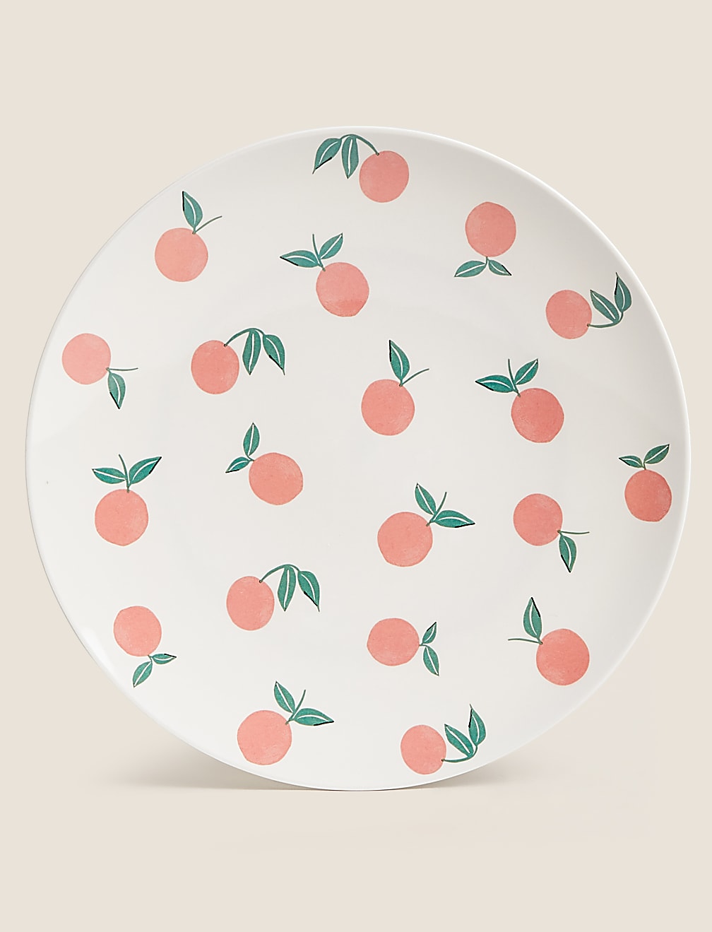 Set of 4 Oranges Picnic Dinner Plates
