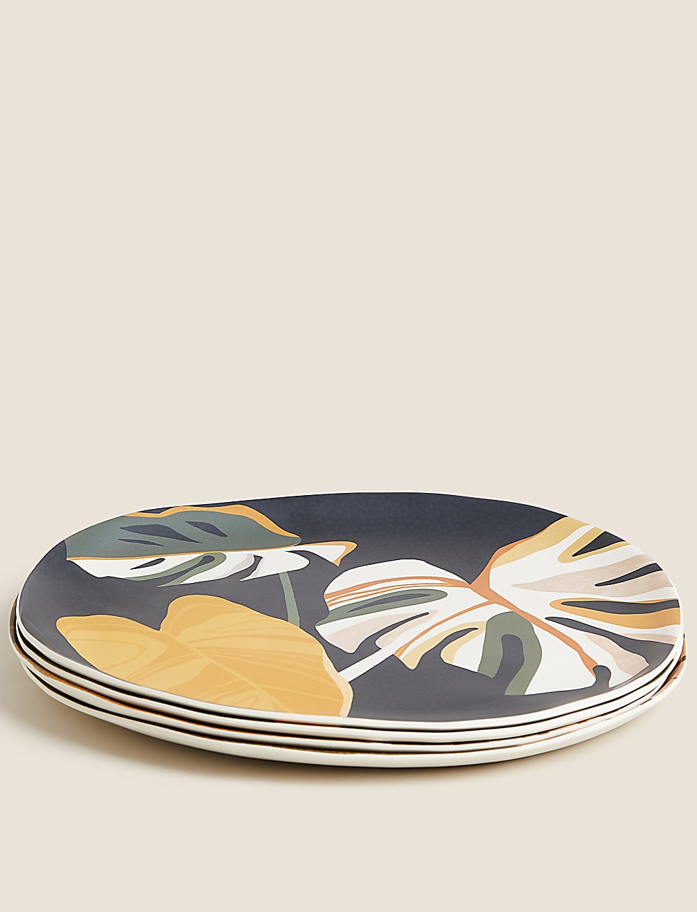 Set of 4 Jungle Picnic Dinner Plates