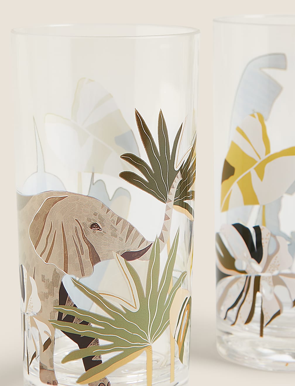 Set of 4 Jungle Picnic Highballs