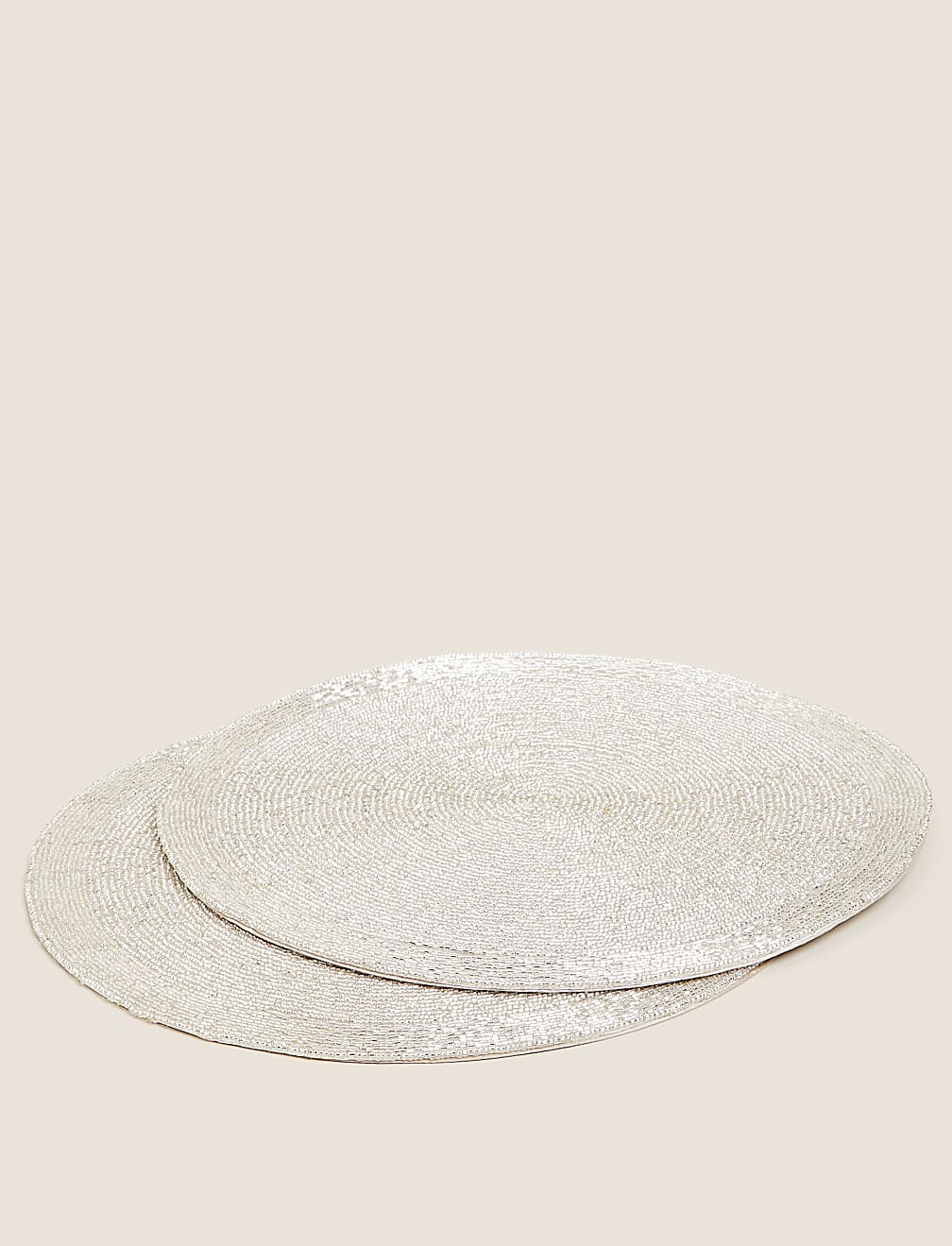 Set of 2 Beaded Placemats