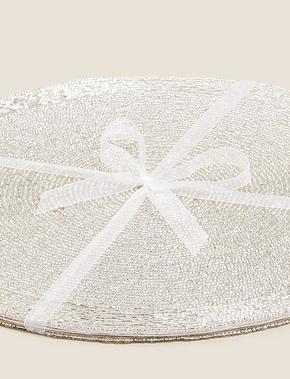 Set of 2 Beaded Placemats
